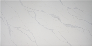 Excellent Calacatta Quartz Stone Crystal Kitchen Slab