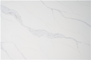 Excellent Calacatta Quartz Stone Crystal Kitchen Slab