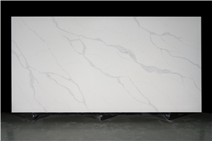 Excellent Calacatta Quartz Stone Crystal Kitchen Slab