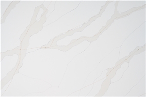 Excellent Calacatta Quartz Stone Slab Manmade Stone