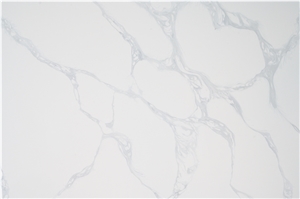 Good Veins Quartz Slab Light Veins Grey Color