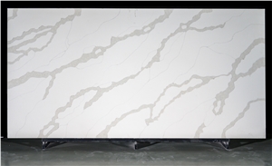 High End Calacatta White Quartz Slab Popular Color