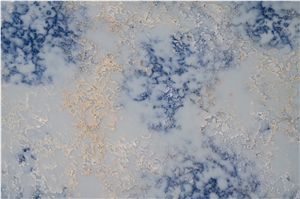 High End Quartz Slab Stone Artificial Stone Purple Surface