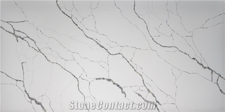 Hot Sell Calacatta Quartz Slab  Laza Stone