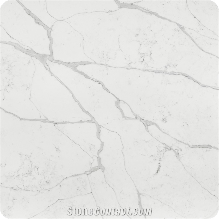 Hot Sell Calacatta White Artificial Quartz Slab