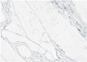 Hot Sell High End Calacatta White Quartz Slab For Kitchen