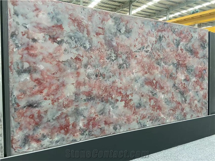 Hot Sell Rosa Pink Grey Gray Calacatta Quartz Slab Stone