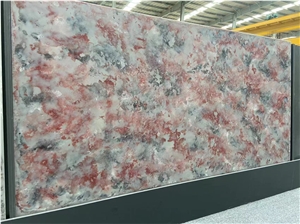 Hot Sell Rosa Pink Grey Gray Calacatta Quartz Slab Stone