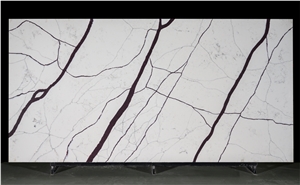 Line Tree Veins Quartz Slab Stone For Wall Hotel