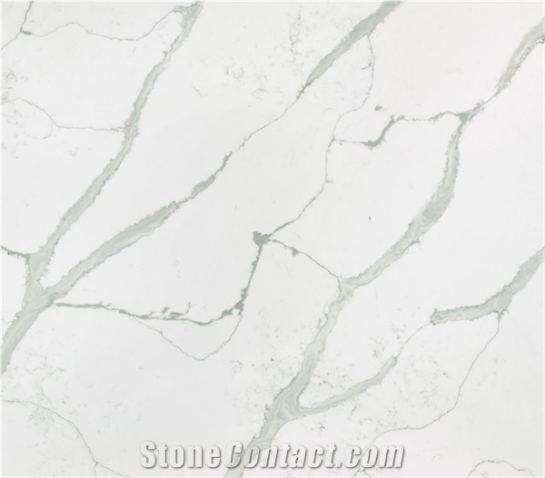 Man Made Stone Artificial Calacatta Quartz Slab