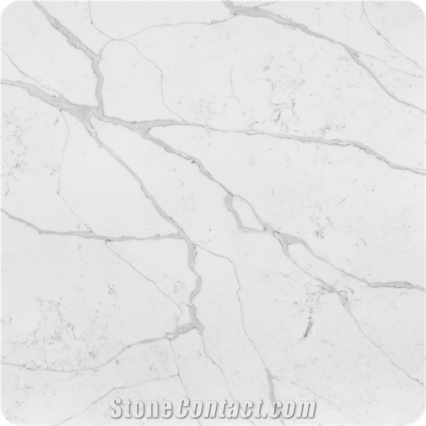 Man Made Stone Artificial Calacatta Quartz Slab