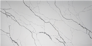 New White Calacatta Quartz Stone Slab