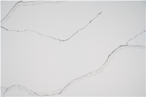 New White  Grey Calacatta Quartz Stone Slab