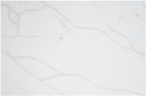 New White Grey Calacatta Quartz Stone Slab