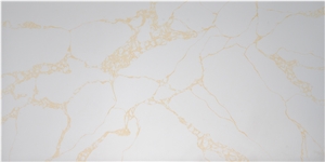Polished Big Slab Of Whole Gold Golden Color Veins Quartz