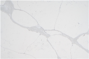 Polished Man Made Stone Artificial Calacatta Quartz Slab