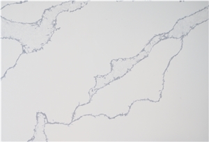 Polished White Grey Quartz Slab Stone For Home House Hotel