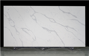 Popular Beautiful Calacatta White Engineered Stone Slab