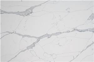 Popular Calacatta White With Grey Viens Man Made Stone