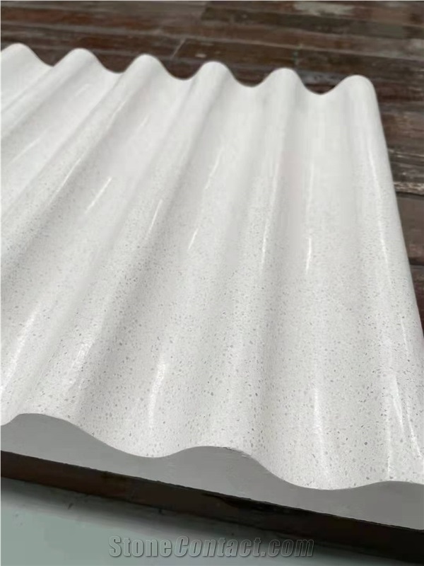 Slab Floor Cladding Console Terrazzo Stone