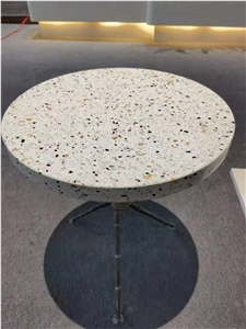 Slab Floor Cladding Console Terrazzo Stone