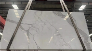 Statuario Marble Look Sintered Stone Slabs