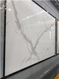 Statuario Marble Look Sintered Stone Slabs