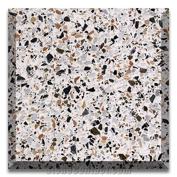 Terrazzo Tile Honed Finish