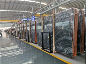 Ancient Wood With Silver Wave Veins Natural Marble Stone