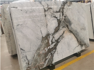 Big Natural Stone Grey With Black Veins Marble Slab