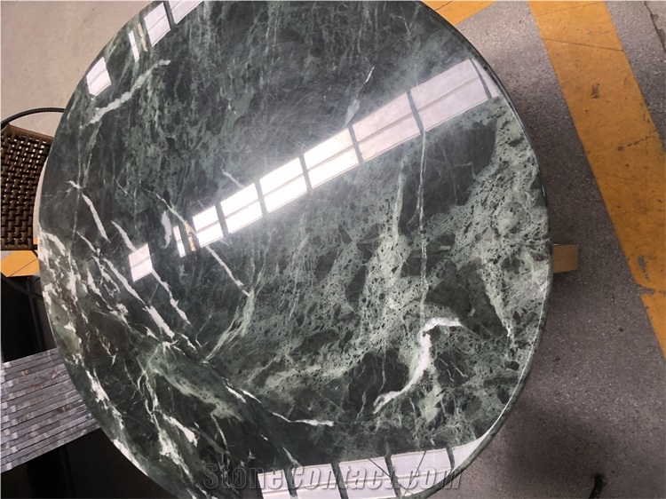 Big Slab Of Natural Verde Alpi Green Marble Slab Stone