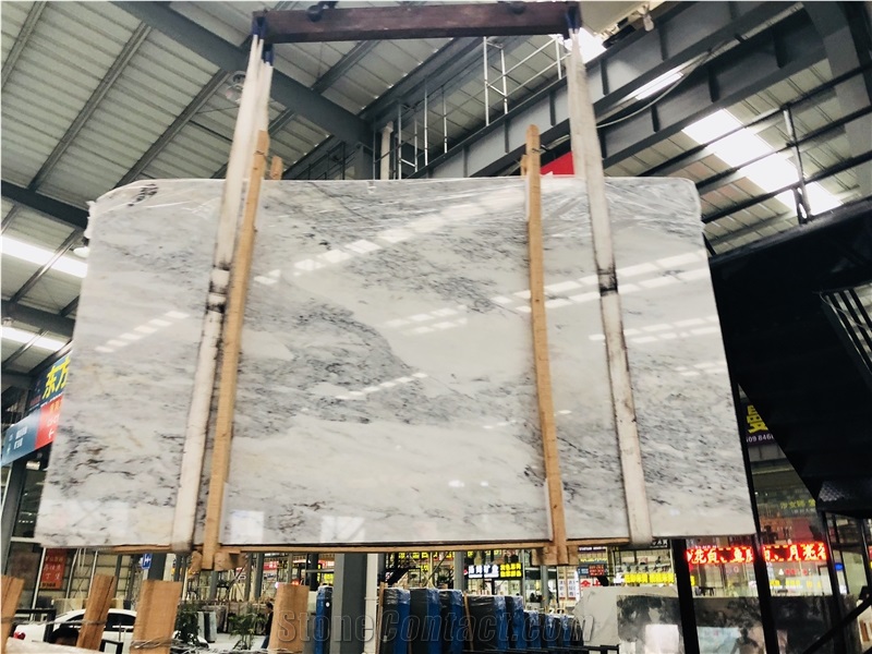 China Sunny White Marble Slab