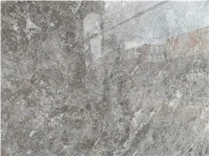 Polished Big Blue Background Grey Marble Stone Slab