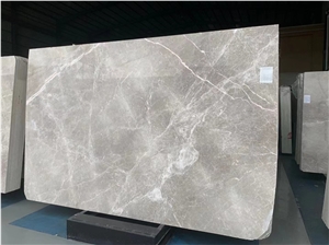 Polished Big Blue Background Grey Marble Stone Slab