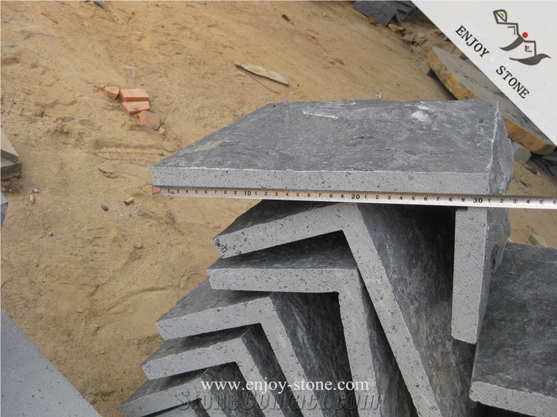 China Black Basalt/Mushroomed,Natural/Corner Stone