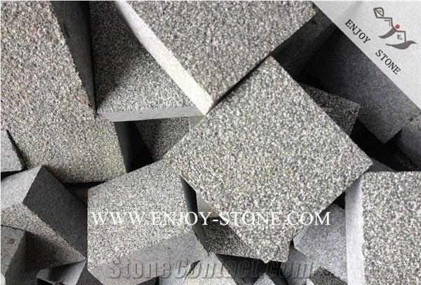 G612 Olive Green,Bush Hammered Split,Cubes,Cobblestone,Paver