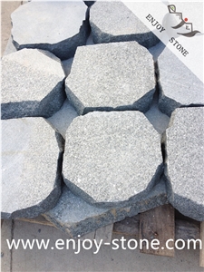 G612 Olive Green Flamed Granite Garden Stepping Pavement