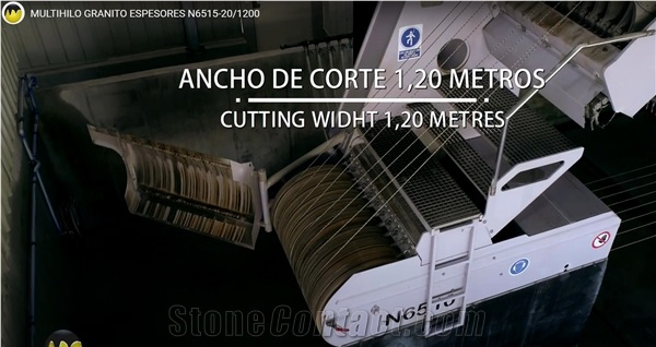 Granite Multi Wire Saw Thickness N6515/20-1200 (20 Wire With Cutting Width Of 1200 Mm)