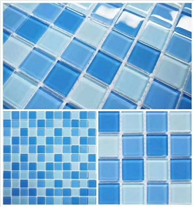 Crystal Glass Mosaic Tiles Swiming Pool