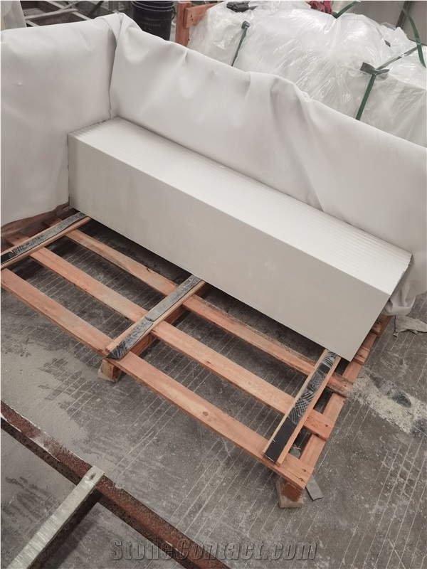 Pure White Artificial Marble Window Sill Sanded Cill
