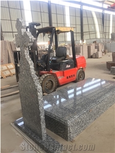 China Grey Granite Tombstone Monument Single Double