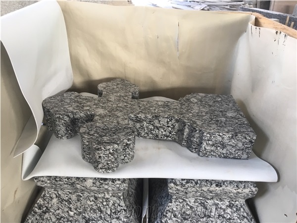 China Grey Granite Tombstone Monument Single Double