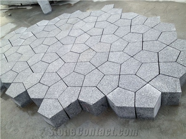 G603 Granite Random Flagstone Pavers, Own Quarry 2 Manufacture Factories
