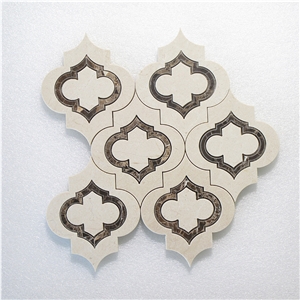 New Pattern Arabescato & Oyster Grey Marble Mosaic Tile