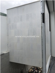 Light Crystallized Bluestone Bush-Hammered For Wall, Floor