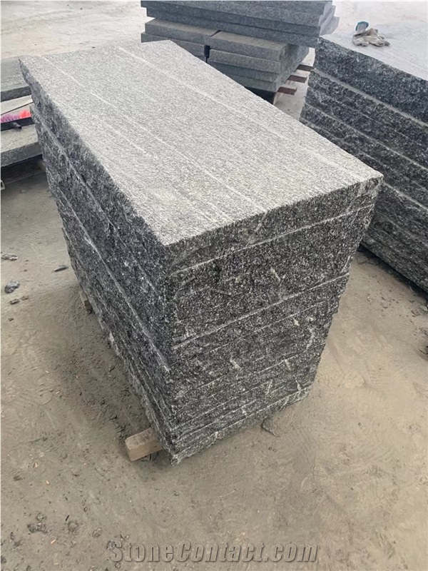 Nero Santiago Granite Stone Steps,Split Edge Steps