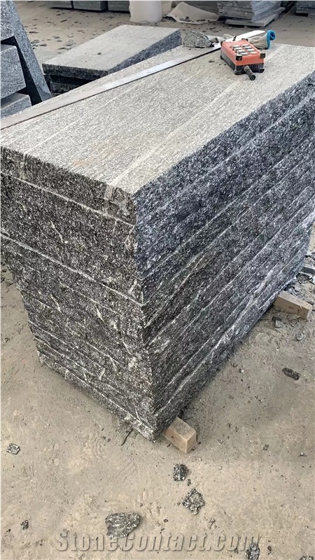 Nero Santiago Granite Stone Steps,Split Edge Steps