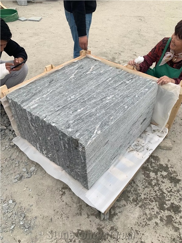 Nero Santiago Granite Stone Steps,Split Edge Steps