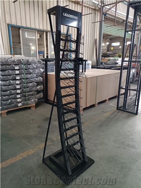 Customized Quartz And Marble Showroom Display Rack