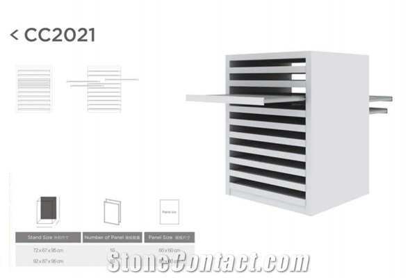 Double Side Drawers Display Cabinets For Tile Sample